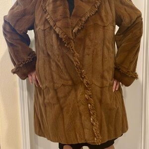 Whisky Mink plucked, reversible, size large